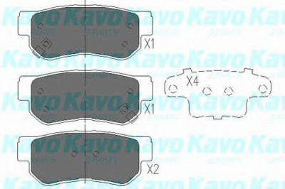 KAVO PARTS kbp3005 -  Комплект тормозных колодок, дисковый тормоз
